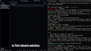 AutoGPT em funcionamento