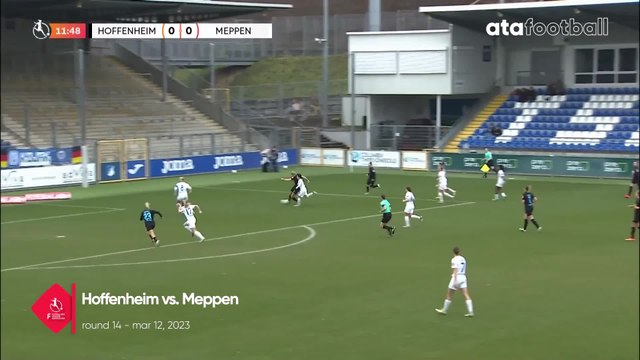 Highlights from German Frauen Bundesliga Hoffenheim vs. SV Meppen Ata womens football