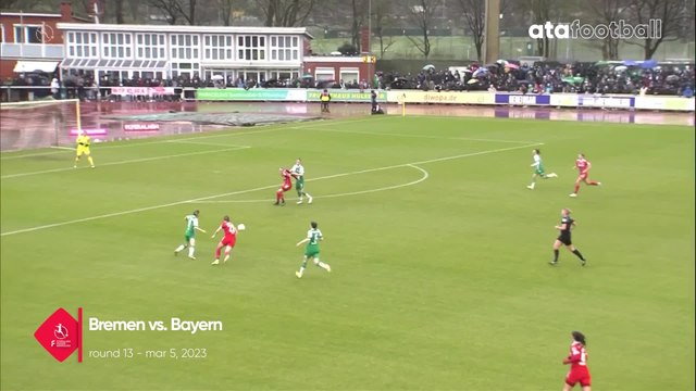 Highlights from German Frauen Bundesliga Werder Bremen vs Bayern Munich Ata womens football