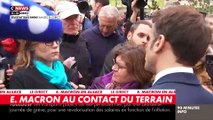 Lors d'un bain de foule à Sélestat en Alsace, Emmanuel Macron vivement pris à partie et hué par des manifestants qui scandent 