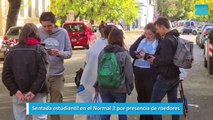 Sentada estudiantil en el Normal 2 por presencia de roedores