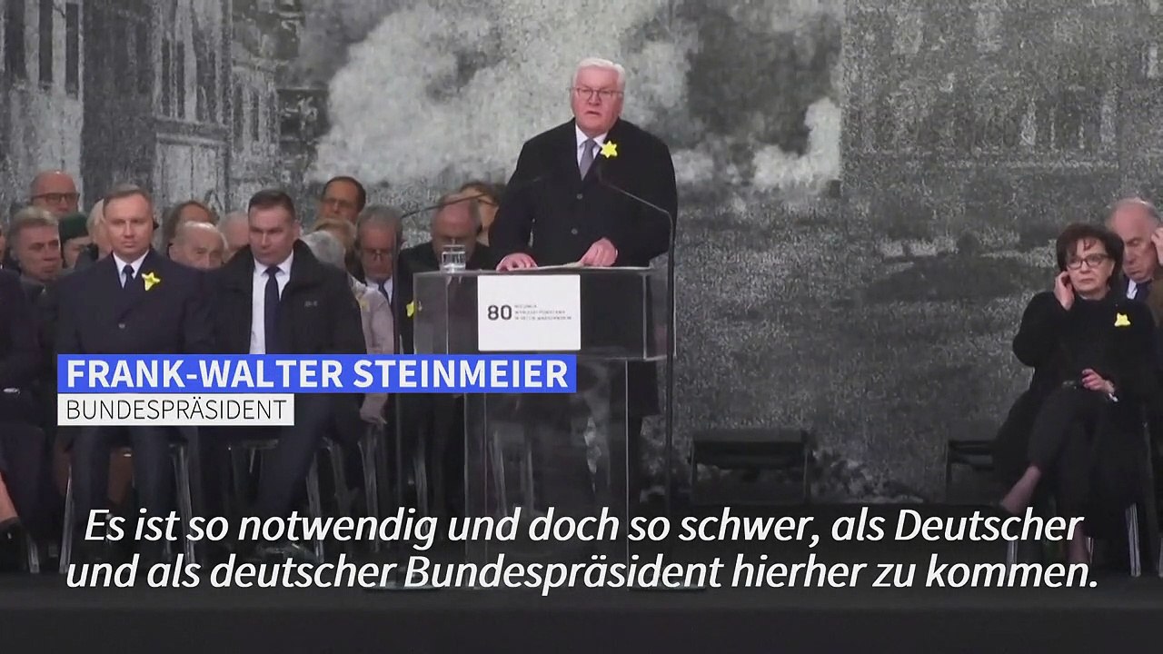 Steinmeier bittet in Warschau um Vergebung für NS-Verbrechen
