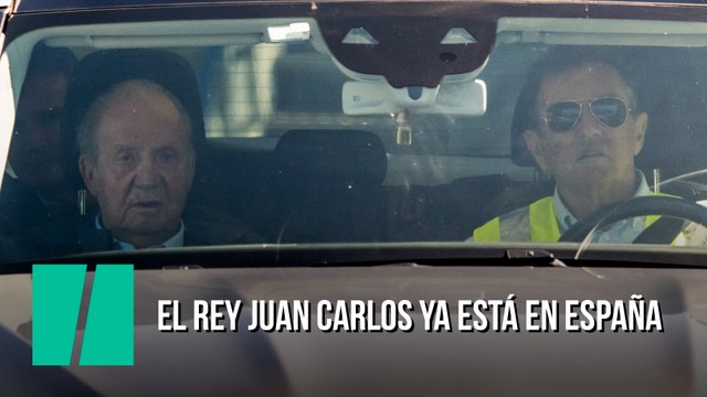 La llegada del rey emérito, Juan Carlos I, a España