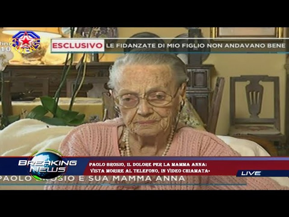 Paolo Brosio, il dolore per la mamma Anna:  vista morire al telefono, in video chiamata»