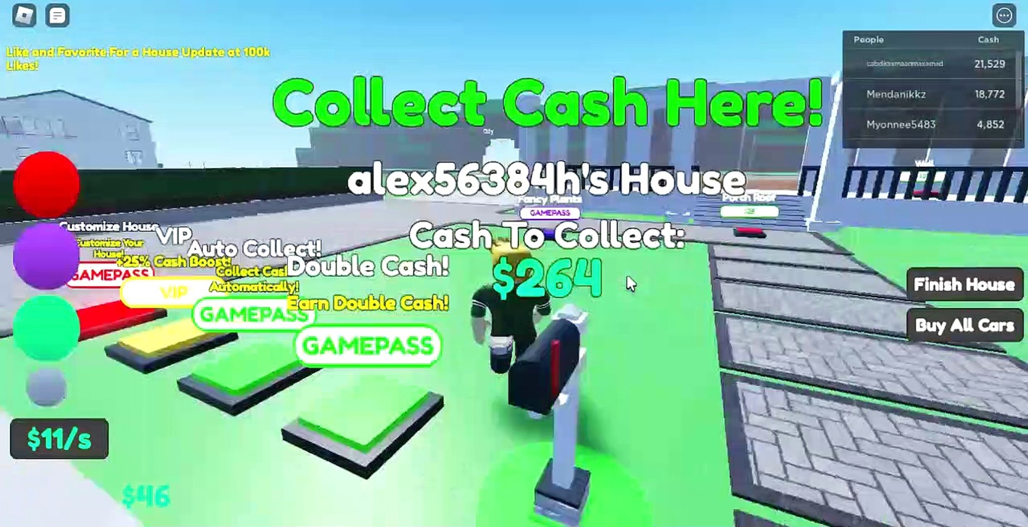 playing home tycoon on Roblox