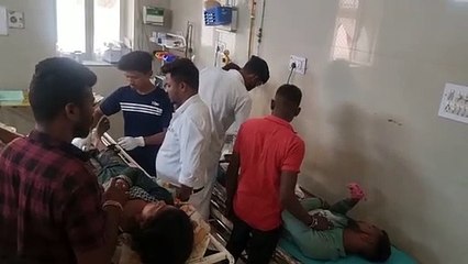 जीप की चपेट में आने से बाइक सवार तीन जने घायल