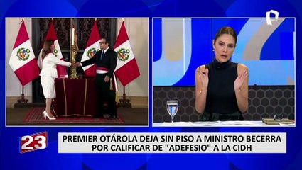 Premier cita al ministro Óscar Becerra por calificar de "adefesio" a la CIDH