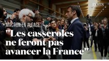 Emmanuel Macron en Alsace : 