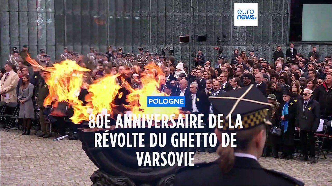 Pologne : commémoration du 80ème anniversaire du soulèvement du ghetto de Varsovie