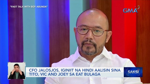 CFO Jalosjos, iginiit na hindi aalisin sina Tito, Vic and Joey sa Eat Bulaga | Saksi