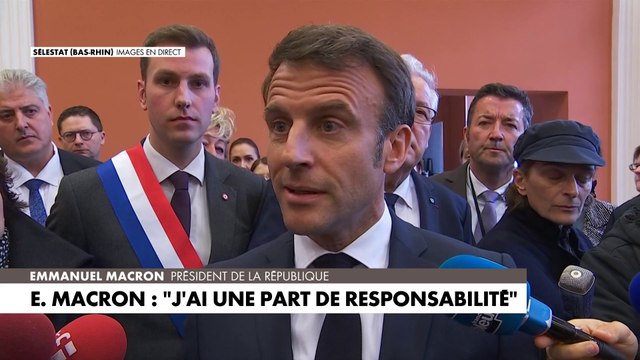 Emmanuel Macron sur les désaccords autour de la réforme des retraites :«J'ai ma part de responsabilité»