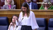 Irene Montero enumera los logros del Gobierno de coalición a Vox: “A lo mejor los que no tienen nada que ofrecer son ustedes”