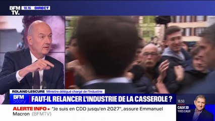 Pour le ministre Roland Lescure, Emmanuel Macron "aura fait plus en 6 ans que Jacques Chirac en 12 ans"