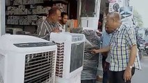 जयंती बाजार गर्मी शुरू होते ही कूलर,पंखे की दुकानों पर खरीदारी करने वालों की भीड़