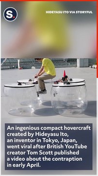Inventor's Hovercraft Goes Viral After YouTuber Takes a Ride-