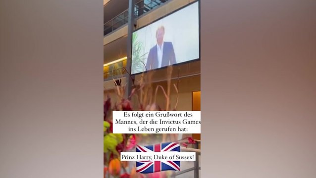 Prince Harry speaks German during Invictus Games event