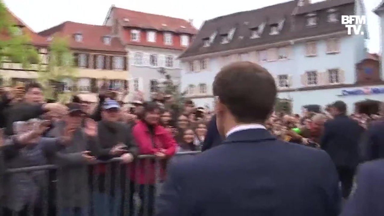 Emmanuel Macron heckled and greeted with loud boos during Alsace visit
