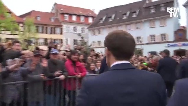 Emmanuel Macron heckled and greeted with loud boos during Alsace visit