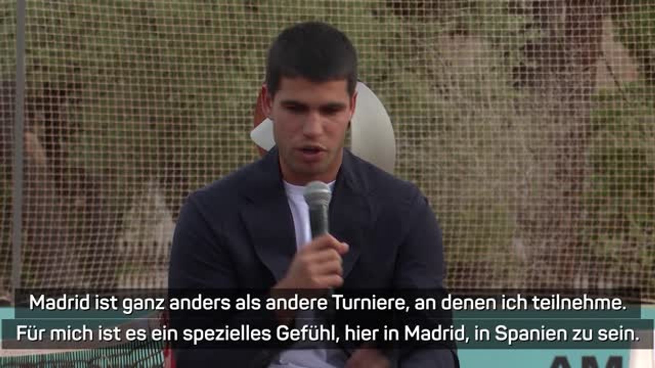 Alcaraz: "Madrid ist anders als andere Turniere"