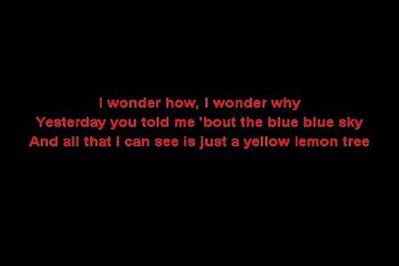 Karaoke Lemon tree