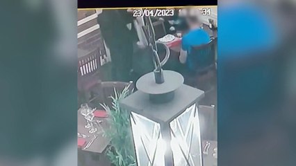 Footage shows dine-and-dash family of four sneak out of restaurant without paying bill
