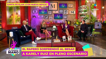 ¿Nuevo romance? ¡Santa Fe Klan y Karely Ruiz en TREMENDO besote!