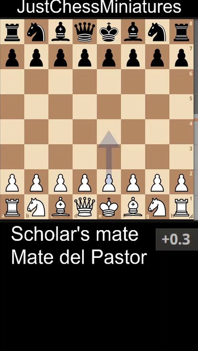 The first checkmate pattern you learn. Scholars Mate. Mate del Pastor -  video Dailymotion