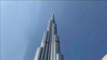 Flying over Dubai 4k ultra hd video with relaxing music , Burj khalifa