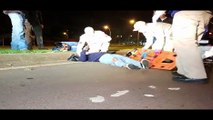 Motociclista fica ferido em acidente de trânsito na Av. Barão do Rio Branco
