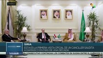 Ministro de exteriores de Arabia Saudita visita Siria para restablecer las relaciones bilaterales