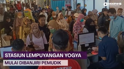 Stasiun Lempuyangan Yogya Mulai Dibanjiri Pemudik