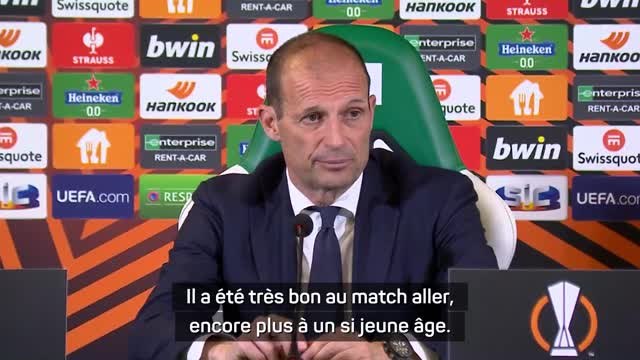 Quarts - Allegri se méfie du Sporting et de sa jeune pépite