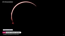 Les images d’une éclipse solaire totale aperçue depuis l'ouest de l'Australie