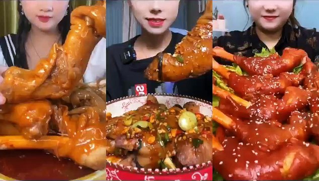 ASMR Chinese YUMMY FOOD——Spicy Lamb Knuckle, Mukbang, ASMR Eating, Eating Show, Chinese Food Eating, Yummy Food, Sweet Food.