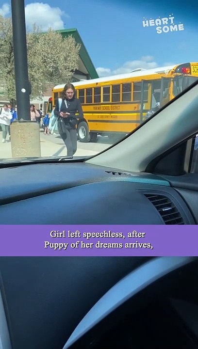 Girl Left Speechless After Puppy Surprise || Heartsome