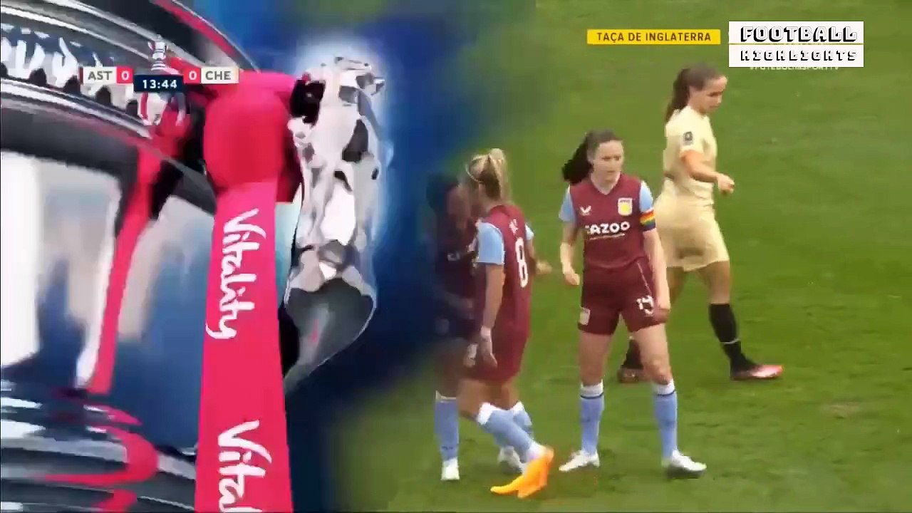 Chelsea vs Aston Villa Football Highlights Today Match | Women’s FA Cup 22/23 SF