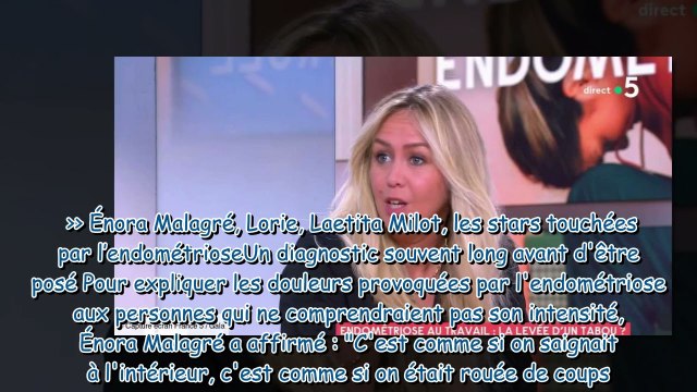 “Ça va jusqu’à l’évanouissement” : Énora Malagré atteinte d’endométriose, elle brise le silence