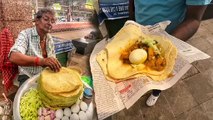 India's old Man Selling Paratha & Aloo Dum at Railway Station | Only Rs.20/- | Street Food India
