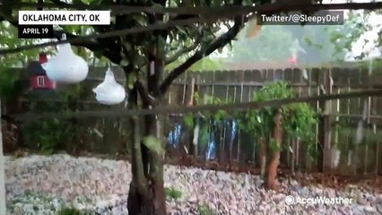 Hail pummels communities from the Upper Midwest to the Plains