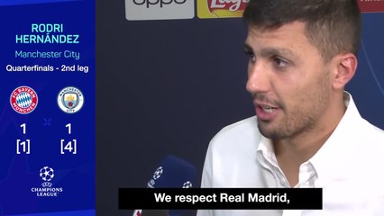 Rodri ready to face Real Madrid