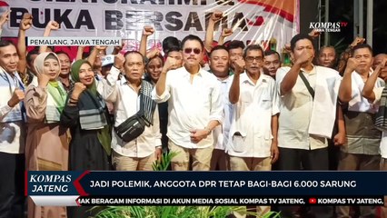 Jadi Polemik, Anggota DPR Tetap Bagi-bagi 6.000 Sarung