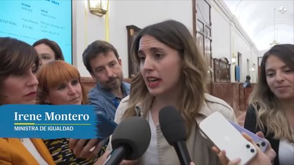 Irene Montero advierte al PSOE del apoyo del PP a su reforma del sí es sí