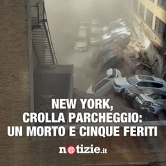 New York: crolla un parcheggio nel cuore di Manhattan, bilancio drammatico