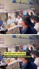 Rahul Gandhi Relishes Nandini Ice-Cream And Called It 'Karnataka's Pride'