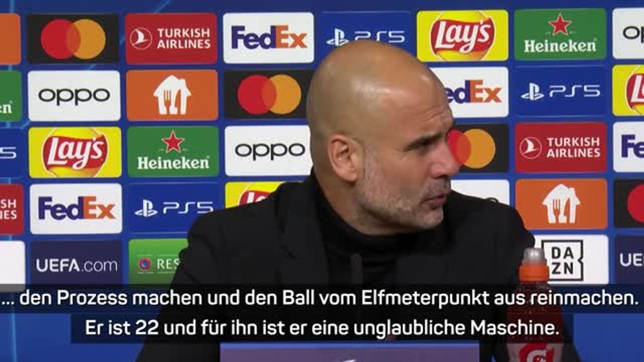 Guardiola verteidigt Haaland: 'Ist eine Maschine'