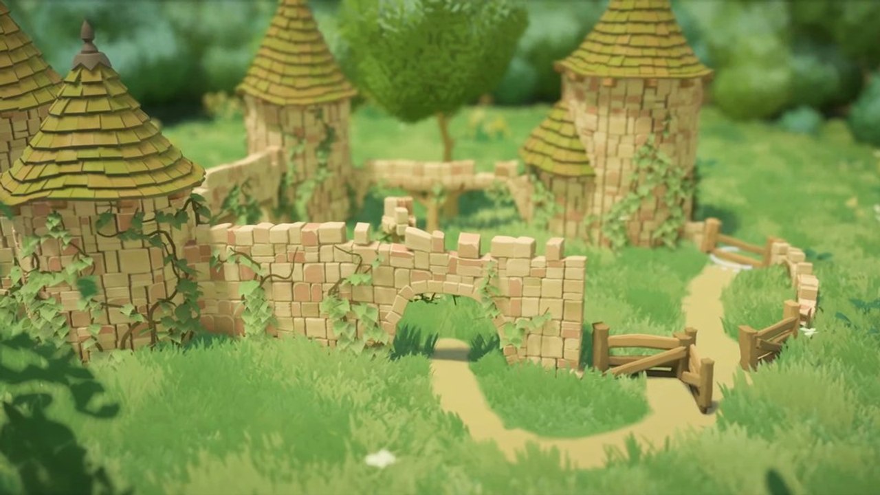 Im Aufbauspiel Tiny Glade könnt ihr die Burg eurer Träume errichten