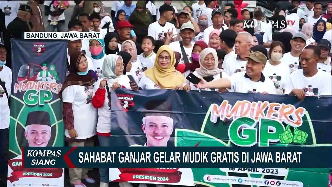 Jelang Hari Raya Idulfitri 1444 Hijriah, Sahabat Ganjar Gelar Mudik Gratis di Jawa Barat
