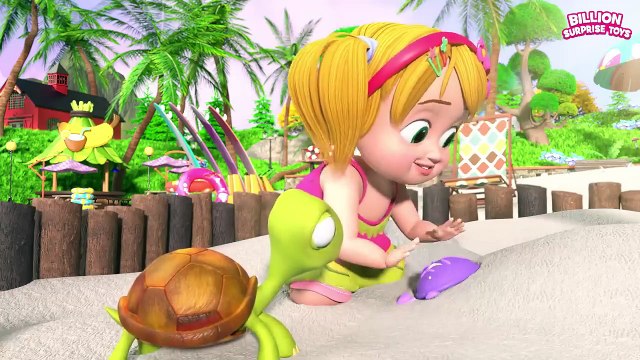 Kids Beach Day Games and Fun with the Family Family Playtime Cartoon Music for Kids