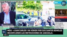 Inda: «Juan Carlos I ha venido por sus santos bemoles incumpliendo las instrucciones de Zarzuela»