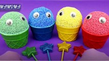 Satisfying Preschool Video l How To Make PlayFoam Ice Cream Cups with Surprise Toys | Color Fun